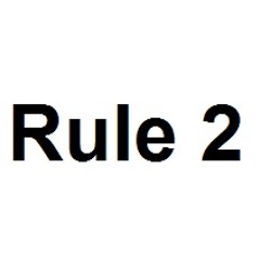 Rule 2 from AJ Hoge