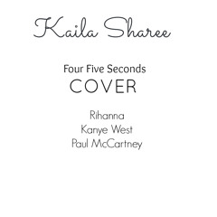 Four Five Seconds - Cover