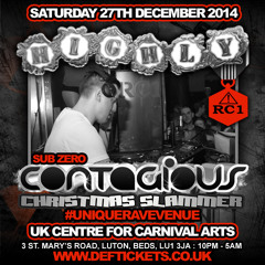 SUB ZERO WITH SKIBADEE & SHABBA D @ HIGHLY CONTAGIOUS(27TH DEC 2014) CLIP