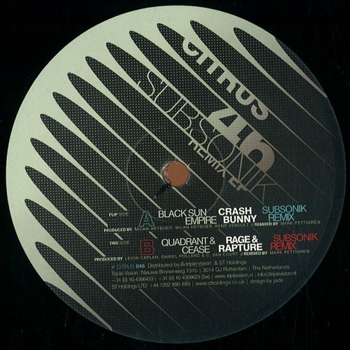 Quadrant + Cease - Rage & Rapture - Subsonik Remix [Citrus Recordings]