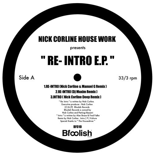 Re - Intro ( Nick Corline & Manuel G Remix ) 128kbps Sample