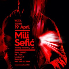 Mili Sefic - Live @ WATS - Belgrade (April 2014)