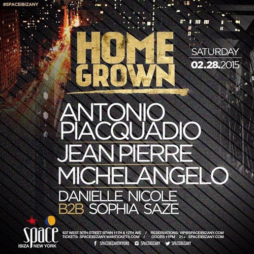 Live at Space Ibiza NY for HomeGrown.2.28