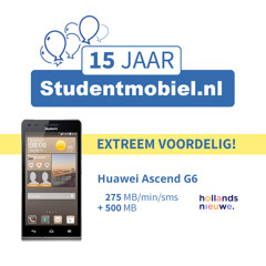 Radiospot Studentmobiel.nl / Huawei Ascend G6 met Hollands Nieuwe