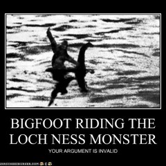Sasquatch Riding The Loch Ness Monster (08-03-2015)