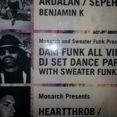 Sweater Funk warming up For Dam-Funk at Monarch Pt1