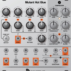 Mutant Hot Glue Demo: Bus Compressing a Drum Mix