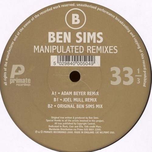 Ben Sims - Manipulated - [Ben Sims Original Mix]