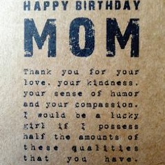 Shua Durand - Happy Birthday Mom