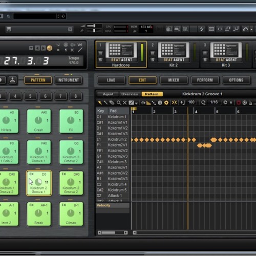 Stream The Hardcore Kit of Groove Agent 4 by Mortifer (Pattern Demo) by