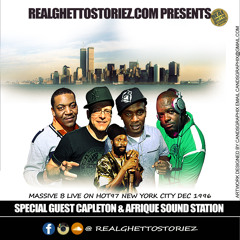 MASSIVE B LIVE ON HOT 97 NEW YORK CITY DEC 1996 WITH CAPLETON 7 AFRIQUE SOUND STATION