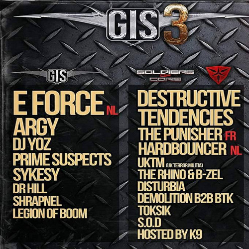 HARDBOUNCER - GIS3 PROMO MIX (SOLDIERS OF CORE)