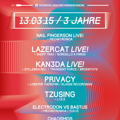 Kan3da LIVE - Mechatronica @ Griessmuehle, March 13th 2015