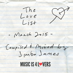 The Love List -- Top 20 Tracks March 2015 [MI4L.com]