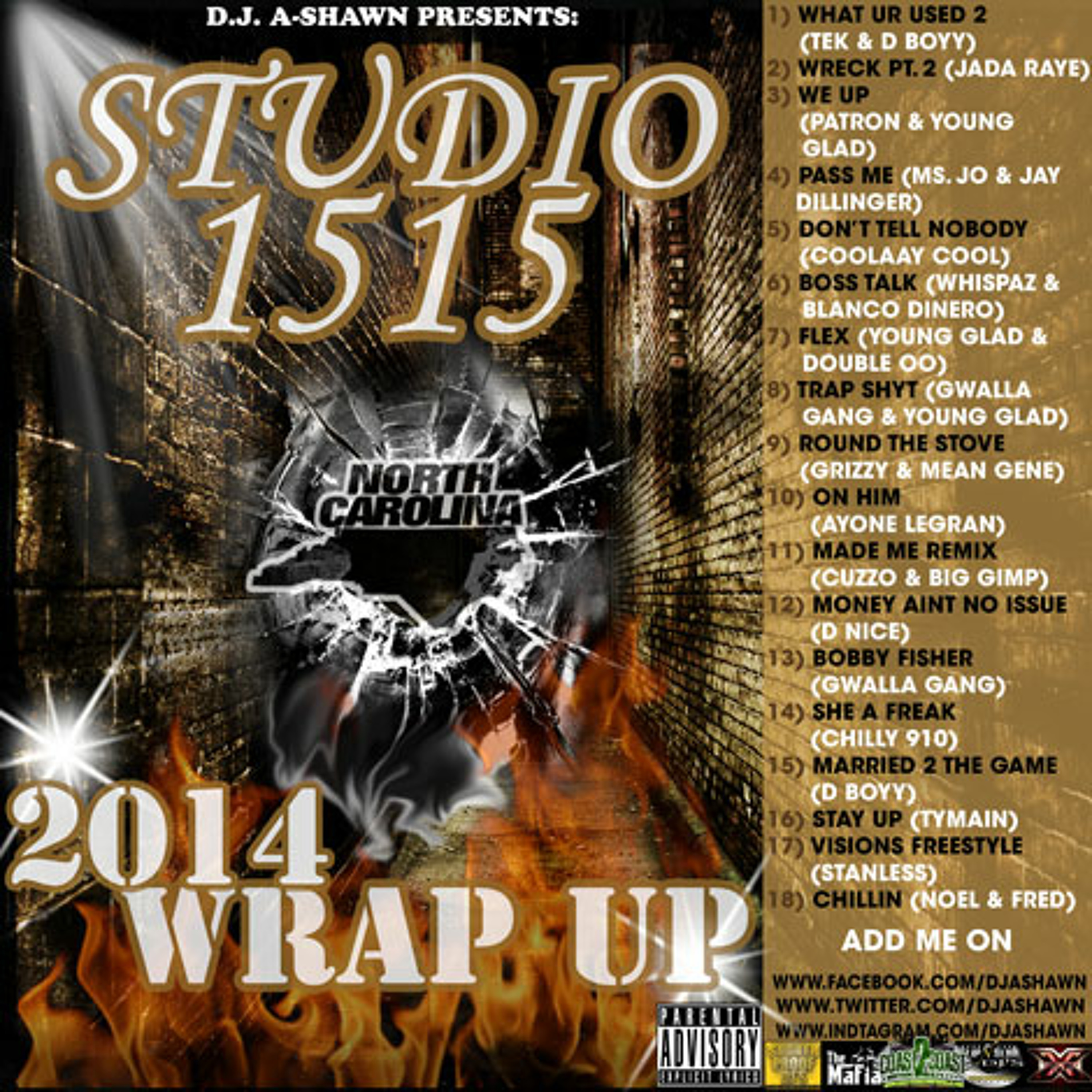 DJ ASHAWN  Studio 1515 2014 RAP UP MIXTAPE  (FULL) episode artwork