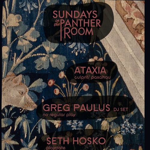 Seth Hosko In The Panther Room With Ataxia Greg Paulus Dj