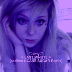 kitty - Last Minute (sadfem x CANE SUGAR Remix)