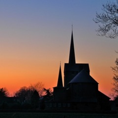 On Passing Texas Churches at Mystic Sunset : Hymn for Solo Violin