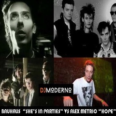 BAUHAUS "She's in Parties" vs Alex Metric "Hope" Dj Moderno Mash-Up