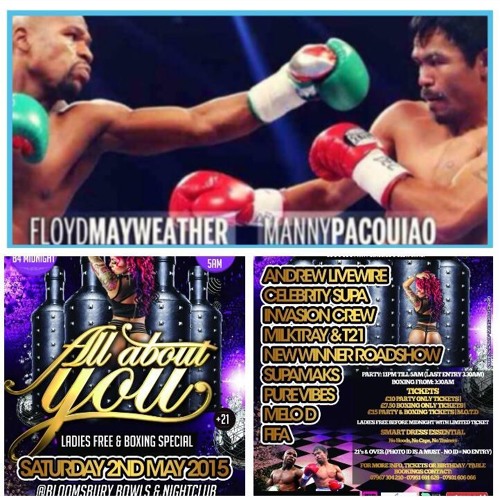 ALL ABOUT YOU – Saturday 2nd May 2015 [Bashment/R&B/Hip-Hop/Old Skool Garage]