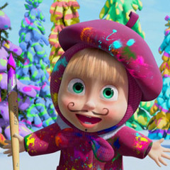 Маша и медведь - Песенка юного художника