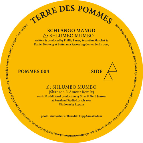 Schlango Mango - Shlumbo Mumbo  Shanson D'Amour RMX (Snippet)