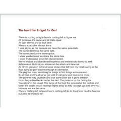 The heart that longed for God