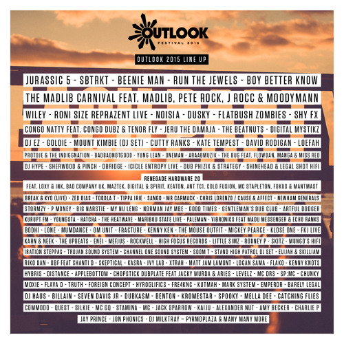 Stream Outlook Festival | Listen to Outlook 2015 - Line-up Mix playlist  online for free on SoundCloud