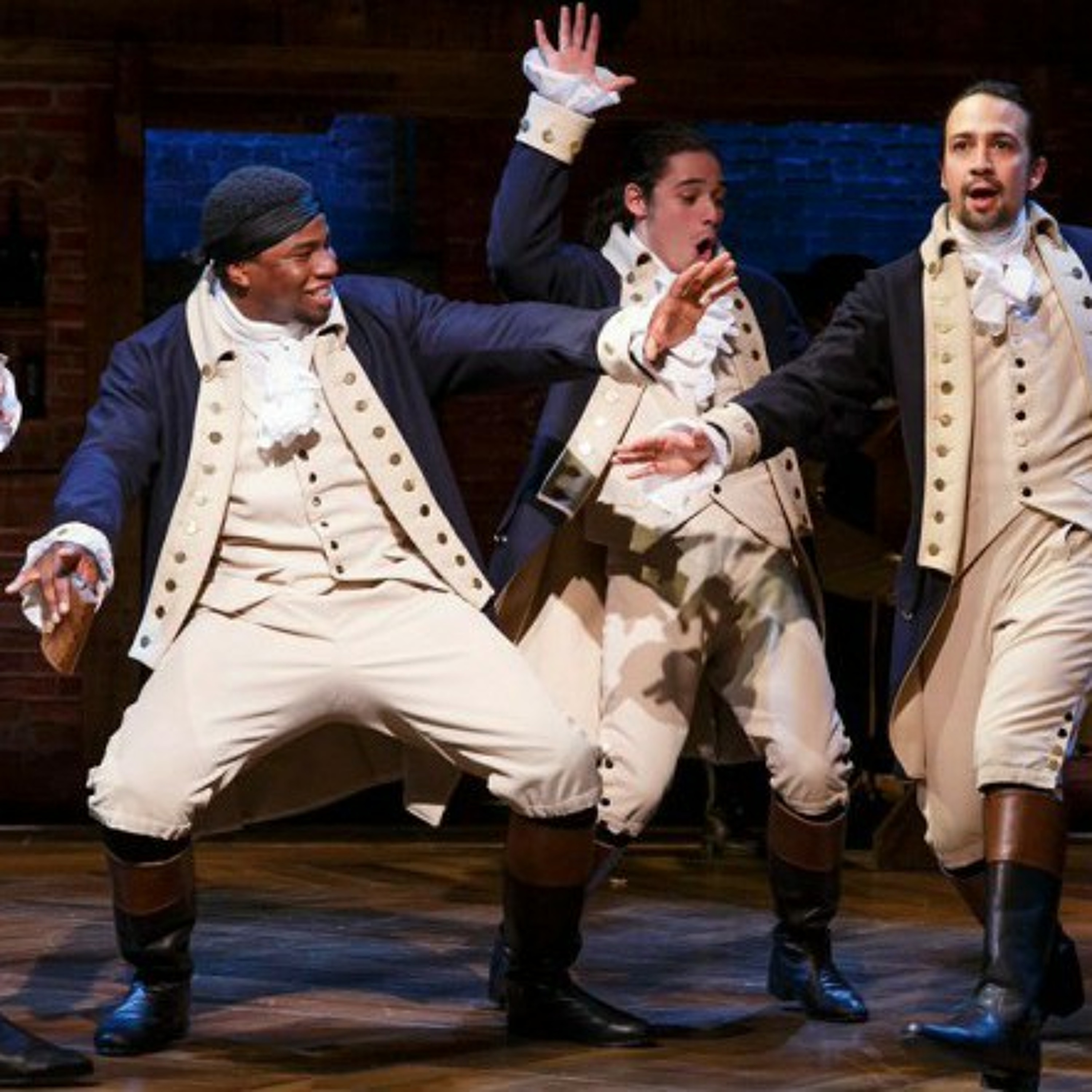 Lin-Manuel Miranda takes on the Founding Fathers episode artwork