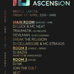 Cellardore DJ Set, Ascension @ Lakota. Bristol 17.04.15 FREE DOWNLOAD
