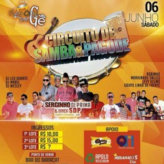 CIRCUITO DE SAMBA E PAGODE   em (PAGOGE) DIA  6/6/15