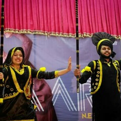 Couple dance .BHANGRA MIX. THAPAR UNIVERSITY. 2015 at PATIALA