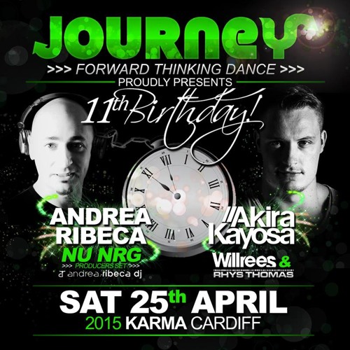 Will Rees B2B Rhys Thomas LIVE @ Journey, Cardiff 25.4.15