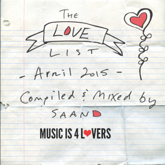 The Love List -- Top 20 Tracks April 2015 [MI4L.com]