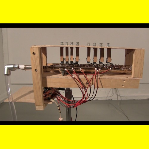 Percussion+Guitar, for two computer-controlled flutes