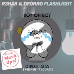Flashligth vs. Boy oh boy- deorro & r3hab vs. diplo|| (BAZZBOY mashup)