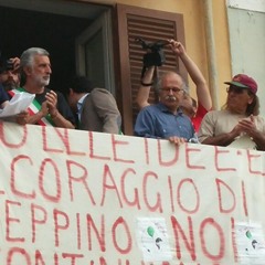 Renato Accorinti parla in occasione della manifestazione per #PeppinoImpastato  at Cinisi (PA)