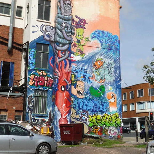 DeviateD Dub Dogs - Lateral Progression dub graffiti spraypaint dronebot (2015)