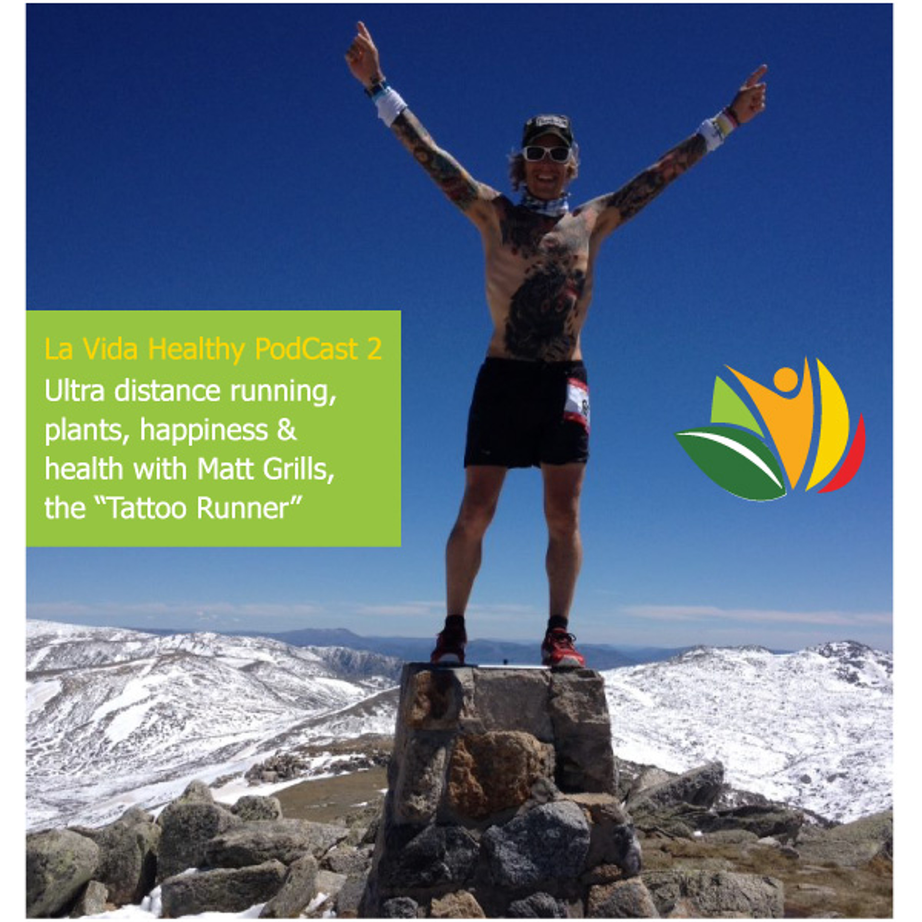 Ultra distance running, plants, health and happiness with the "Tattoo Runner" Matt Grills episode artwork