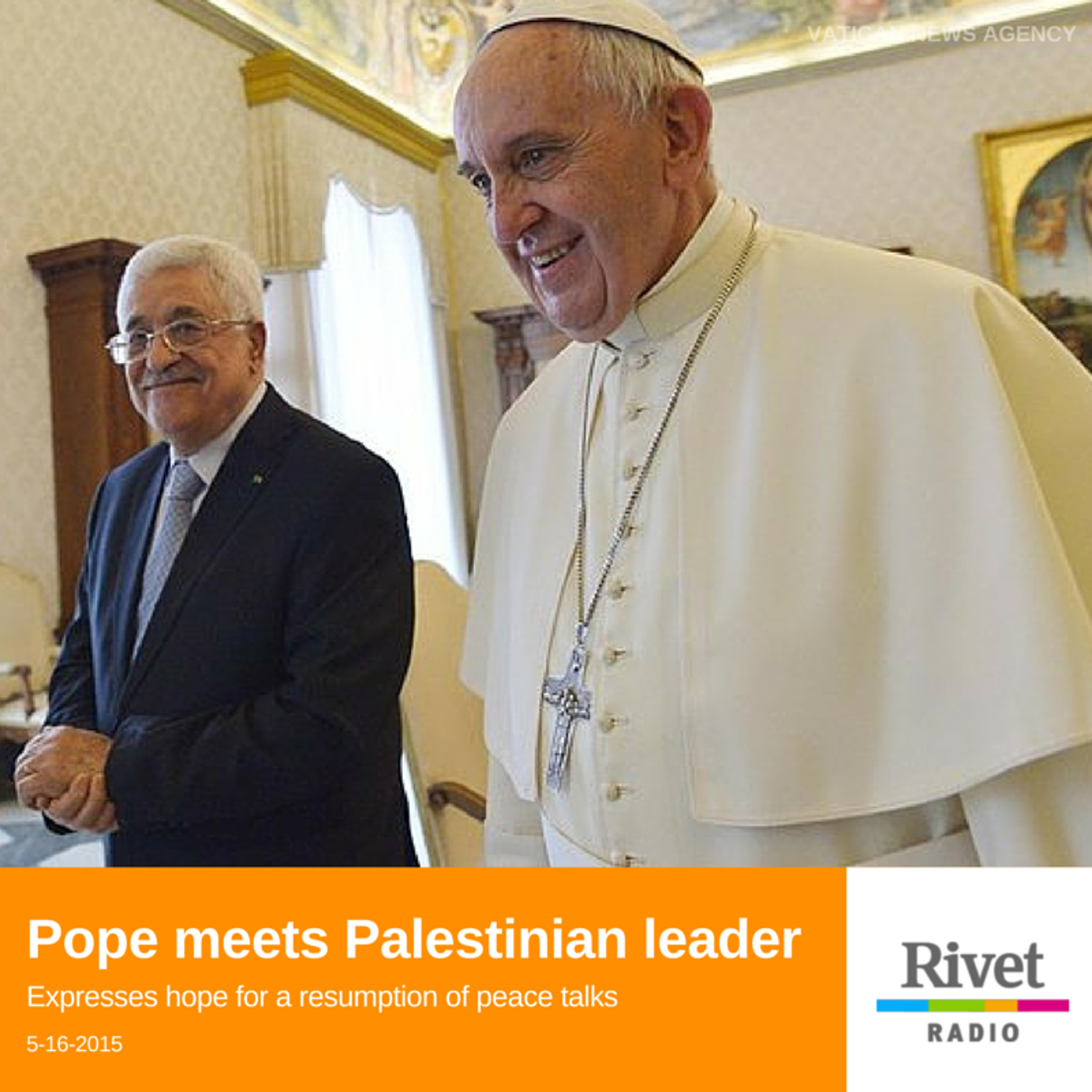 Pope urges Palestinian president to be 'angel of peace' episode artwork