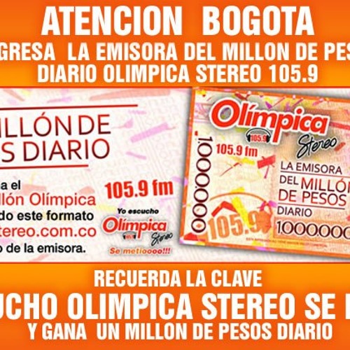 Stream Jingle Concurso Del Millon Olp by Olimpica Stereo Bogota | Listen  online for free on SoundCloud