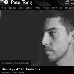 Denney - After Hours Mix for Pete Tong on BBC Radio 1 (FREE DOWNLOAD)