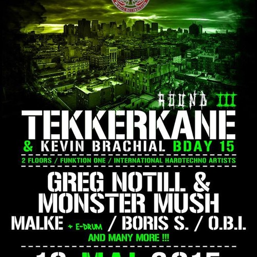 DJ SETS FROM TEKKERKANE & KEVIN BRACHIALS B-DAY BASH ROUND 3 @ FUSION CLUB MÜNSTER 16.05.2015