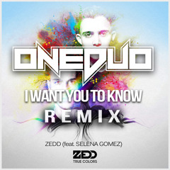 ZEDD - I Want You to Know (feat.Selena Gomez) (ONEDUO REMIX)