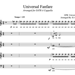 Universal Fanfare for SATB A Cappella