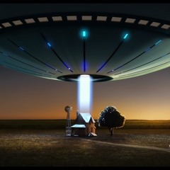 aliens arrive at a farm in a ufo to play a mashup of genres and then they leave