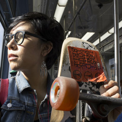 Pink Sheets, Fox Pillow by Erica Barrera