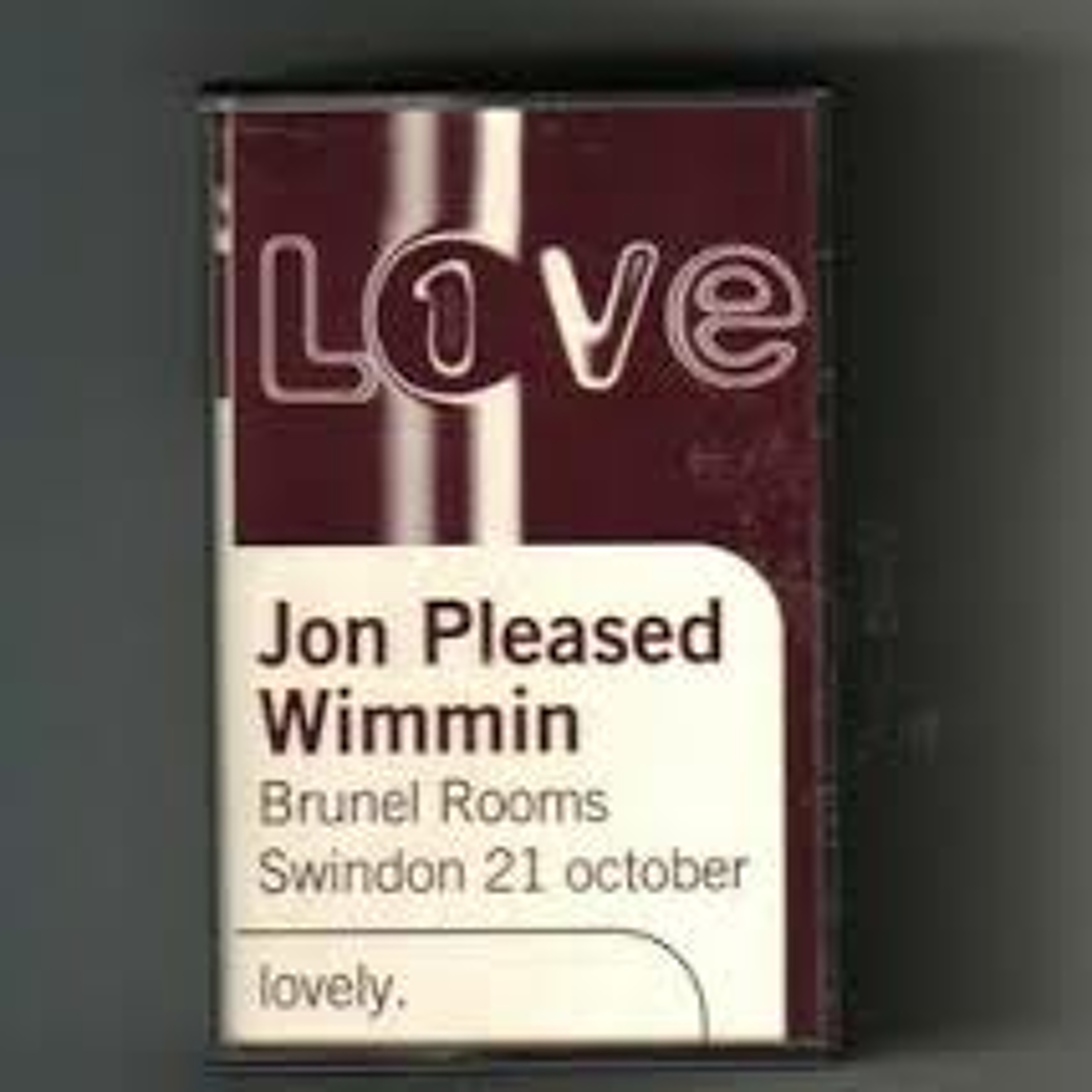 Jon Pleased Wimmin (One Love) October 1994 episode artwork