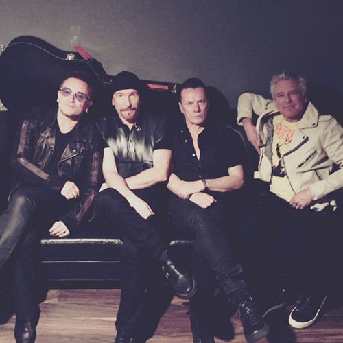 Roxy Backstage With U2