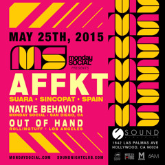 Live @ Monday Social May 25th opening for AFFKT